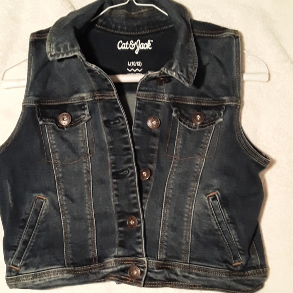 Junior's jean vest.